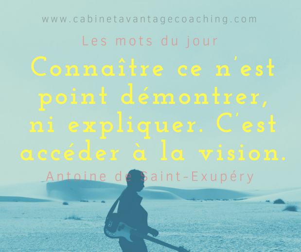 Connaitre ce n'ai point démontrer, ni expliquer. C'est accéder à la vision.